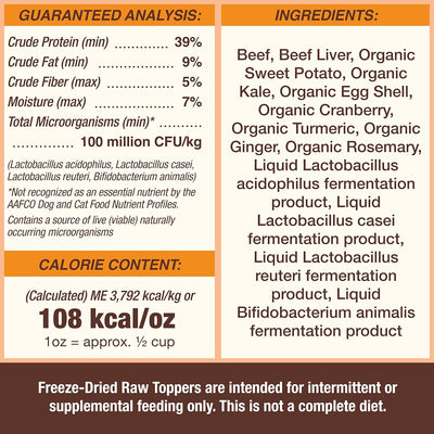 Primal Beef Cupboard Cuts Freeze-Dried Topper 3.5oz