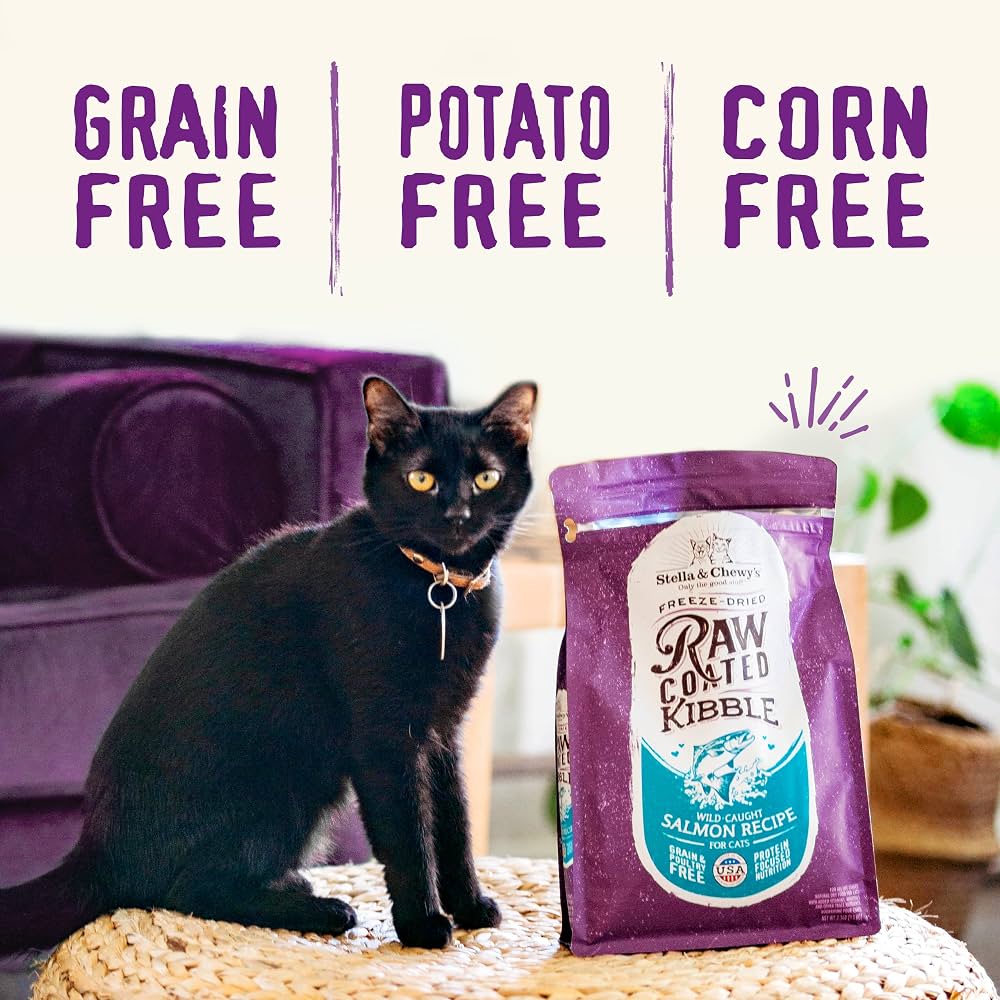 Stella & Chewy’s Baked Kibble for Cats Raw Coated Cage Free Duck Recipe 5 lb