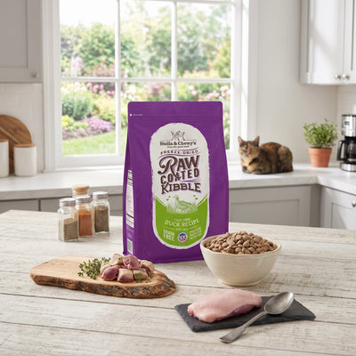 Stella & Chewy’s Baked Kibble for Cats Raw Coated Cage Free Duck Recipe 5 lb
