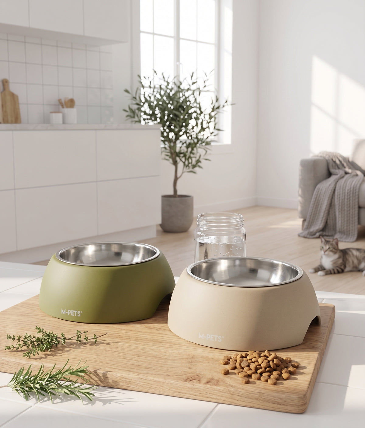 M-PETS Eco Bamboo Bowl