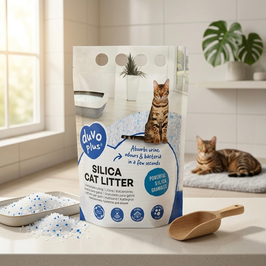 Duvo+ Premium Silica Cat Litter 5L - Unscented